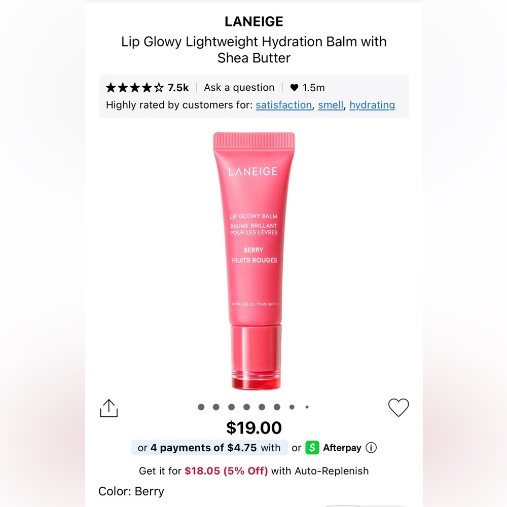 LANEIGE Lip Glowy Balm Berry